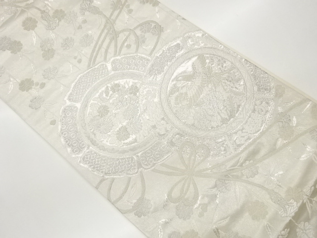 JAPANESE FUKURO OBI / WOVEN WEEPING SAKURA
